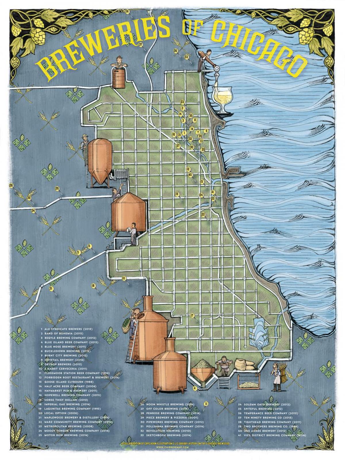 Chicago bere hartă