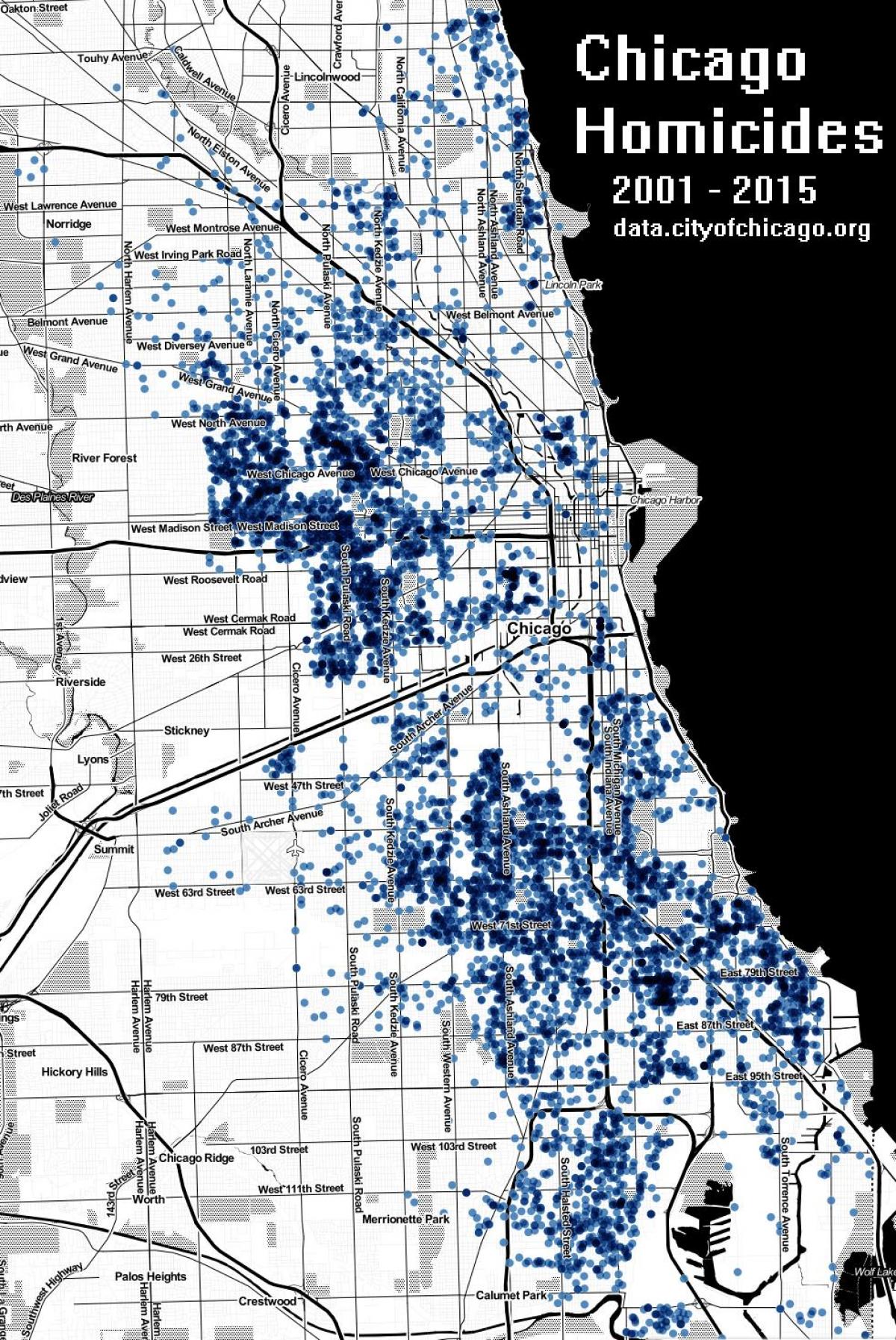 Chicago crimă hartă