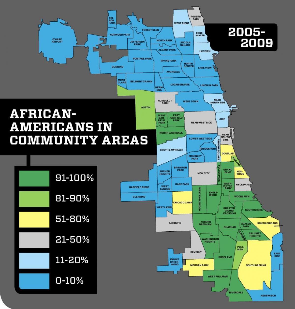 Chicago cartierul crimei hartă