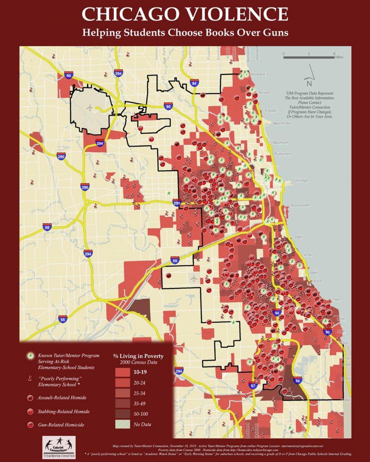 harta crimei din Chicago