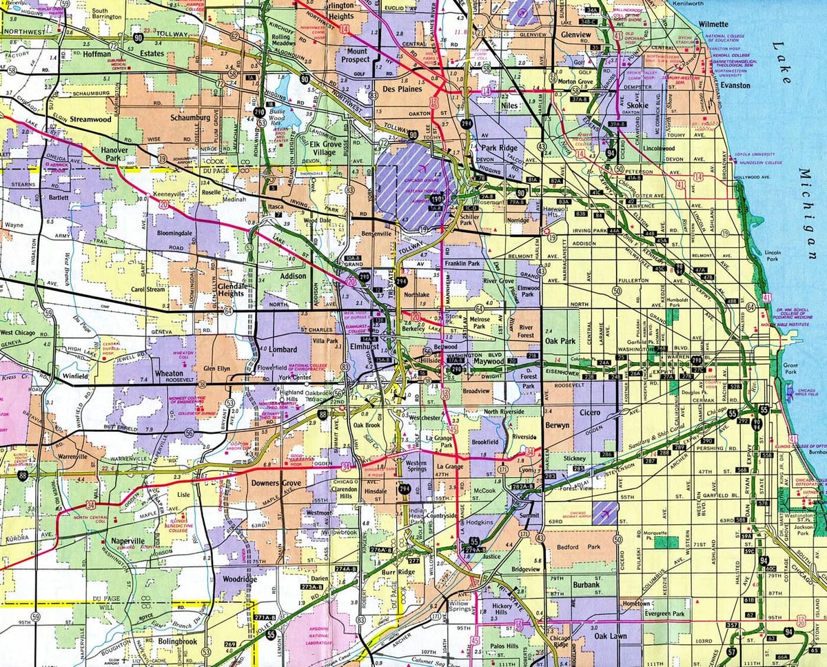 harta interstate 90