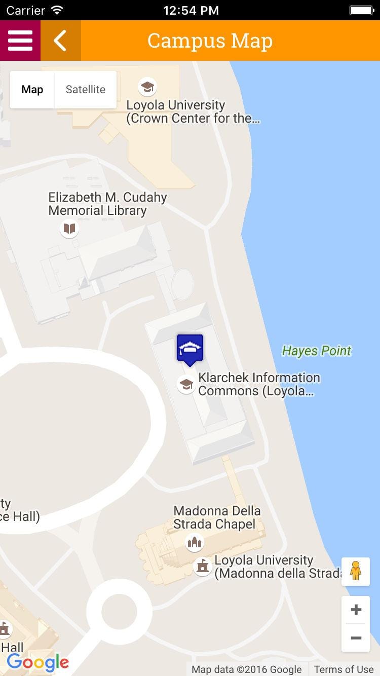 harta de Loyola university Chicago