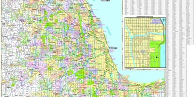 Harta Chicago autostrăzi