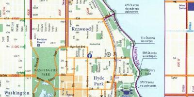 Chicago bike lane arată hartă