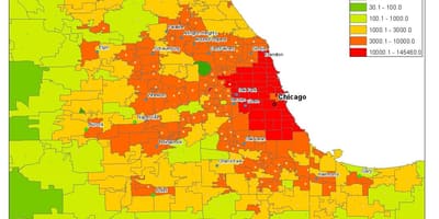 Harta demografică din Chicago