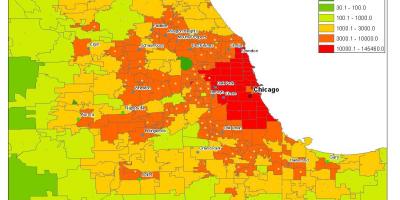 Harta demografică din Chicago