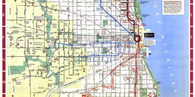 Hartă a orașului Chicago limite