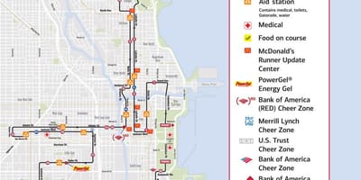 Chicago maraton hartă