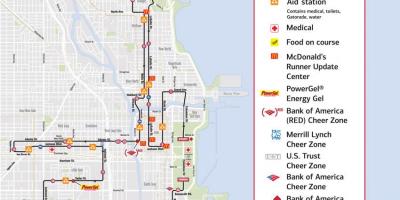 Chicago maraton hartă