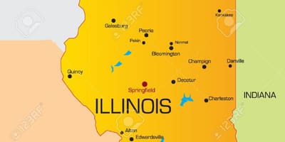 Chicago stat hartă