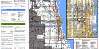 Rute de autobuz Chicago arată hartă