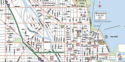 Harta strada din Chicago