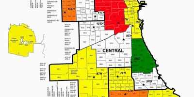 Poliția din Chicago a criminalității hartă