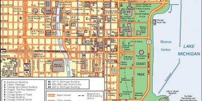 Downtown Chicago arată hartă