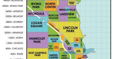 Cartiere din Chicago arată hartă