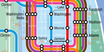 Loop Chicago arată hartă
