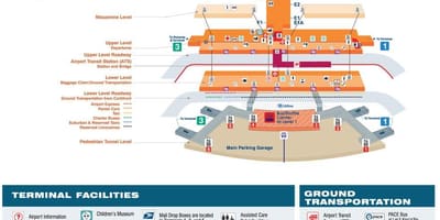 Harta de O Hare terminal 2