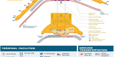 Harta de O Hare terminal 5