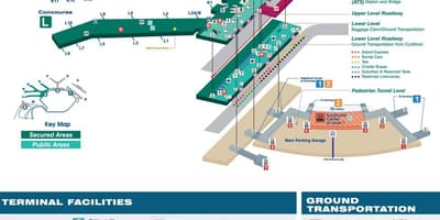Harta O Hare aeroport