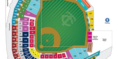 Wrigley field relaxare hartă, cu numerele scaunelor